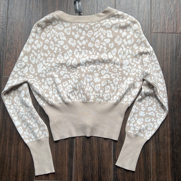 NWT Express Animal Print Cardigan, Size Small - Picture 4 of 5